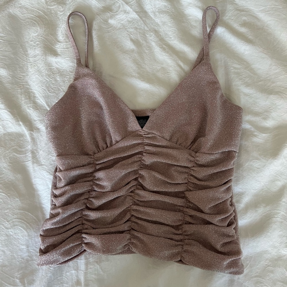 Wild Fable Sparkly V-Neck Tank Top